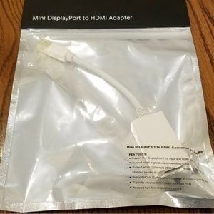 Inland Mini Display Port To HDMI Adapter for MAC. Brand new, still in package.